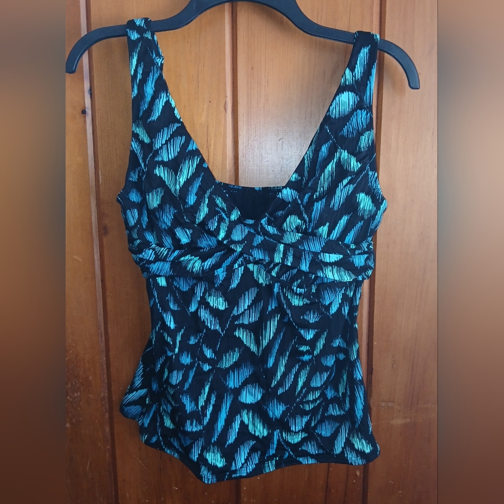 Blue swim top